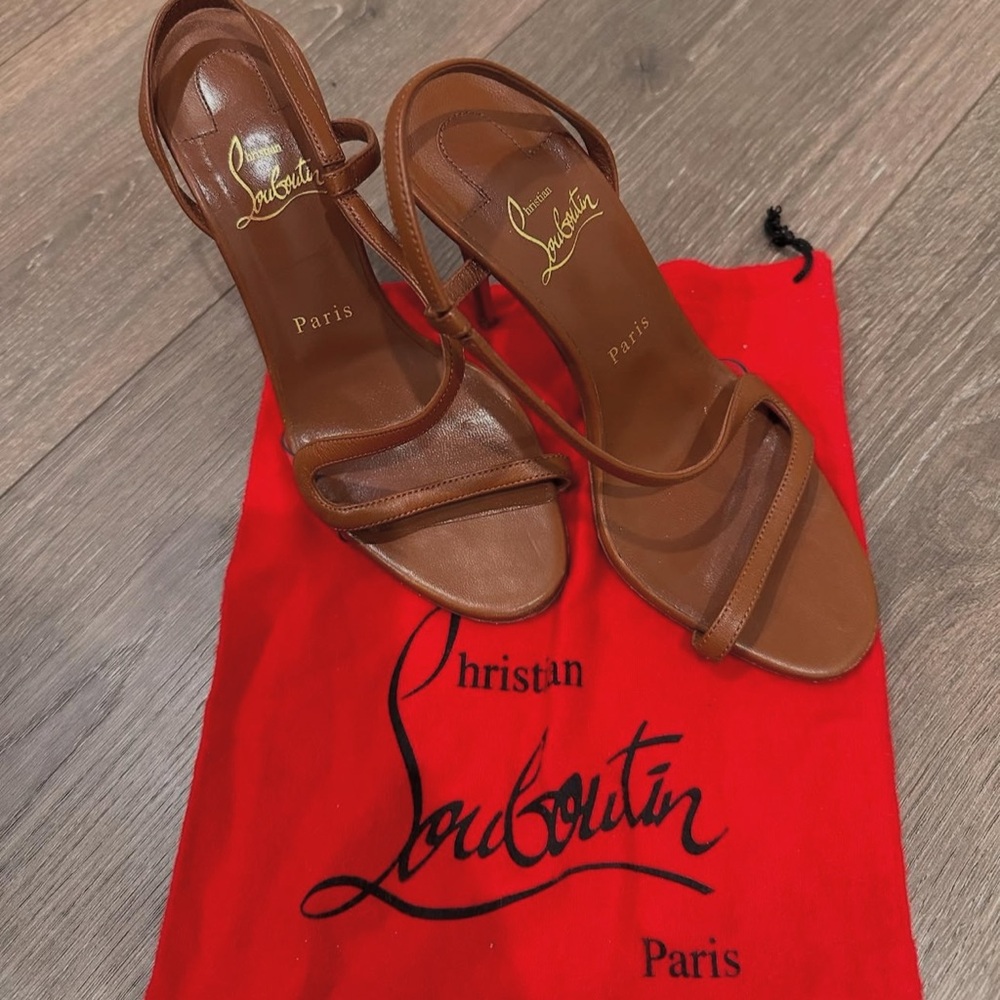 Christian Louboutin Brown High Heeled Sandals